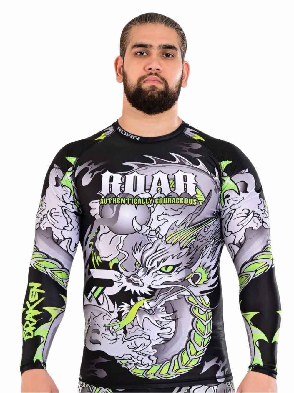 Roar Bjj Nogi Compression Full Sleeve Men's Fitness Rash Guard MMA NWT Sz Small